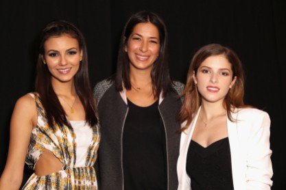 With Rebecca Minkoff and Anna Kendrick