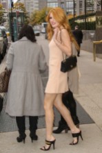 Bella Thorne is seen exiting her hotel on her way to the Today Show- NYC